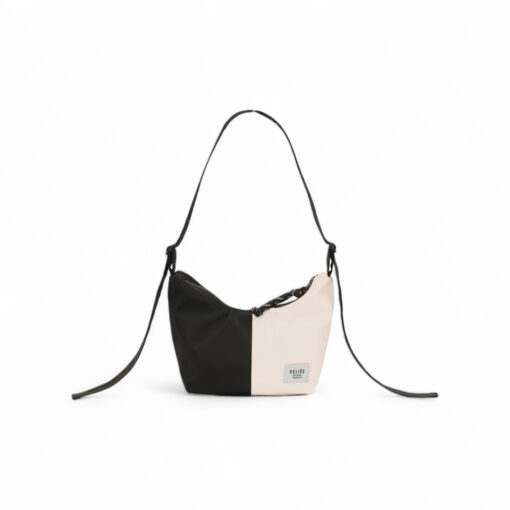 Reliée Studio Crossbody kott Olga Must/Valge