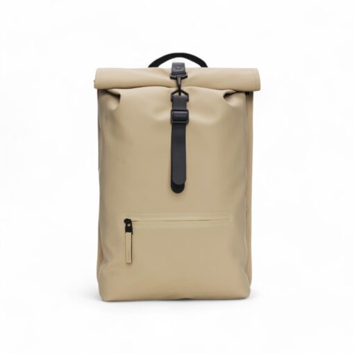 Rains Rolltop Rucksack Seljakott Sand