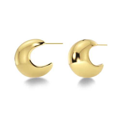 Edblad Bold Creoles L Gold Earrings