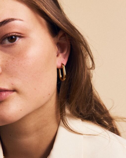 Edblad Modernist Hoops L Gold Earrings - Image 2