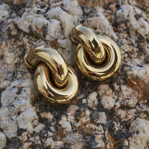 Edblad Redondo Studs L Gold Earrings - Image 4