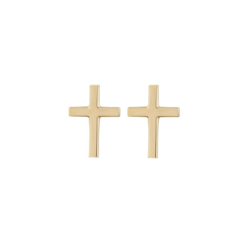 Edblad Spirit Cross Studs Gold Earrings