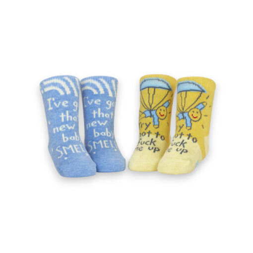 BlueQ Baby Smell/ Try Not Baby Socks